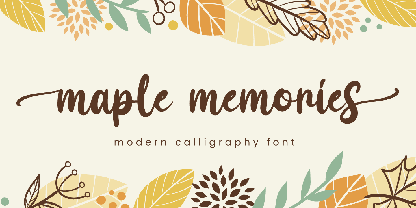 Font Maple Memories